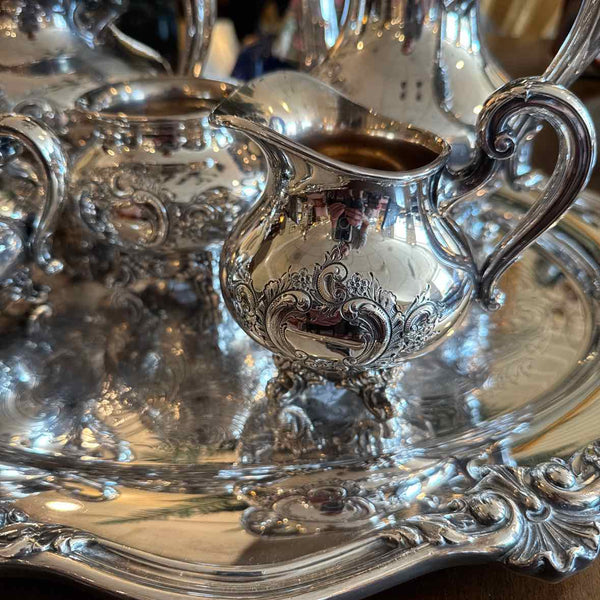Six Piece Silverplate Tea Set