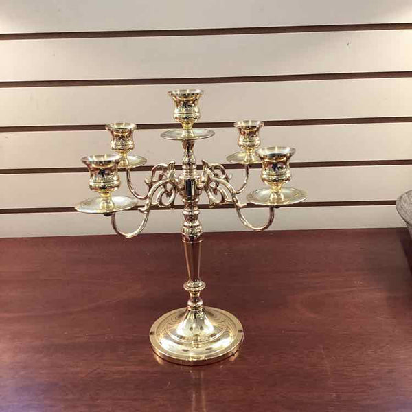 5 Candle Baldwin Brass Candlestick
