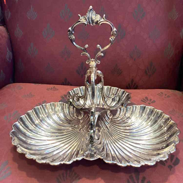 English Shefield 3 Shell Dish