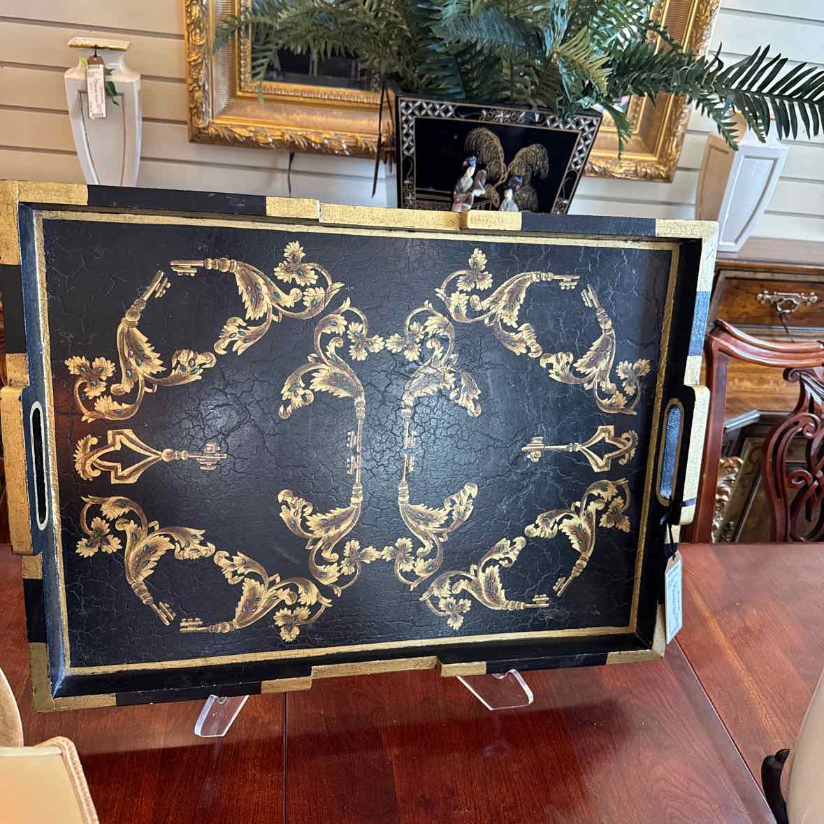 Black And Gold Tray