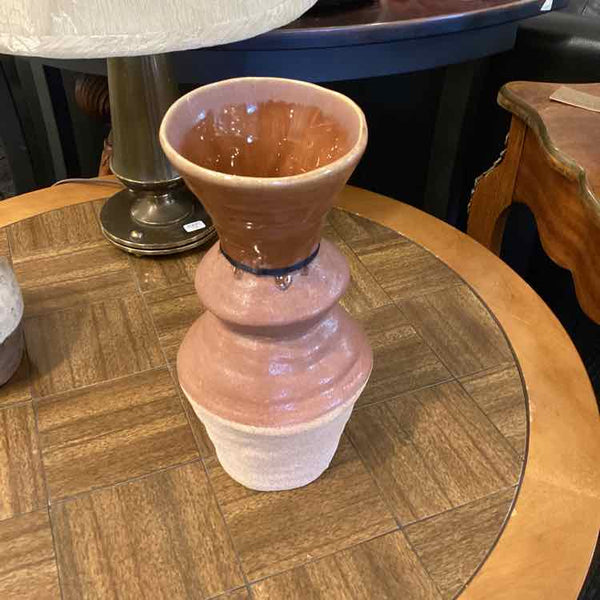 Rustic Ceramic Burnt  Sienna Vase