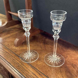 Pair of Crystal Candlesticks