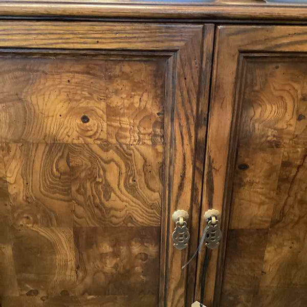 Asian Style Double Door Chinoiserie Wooden Cabinet