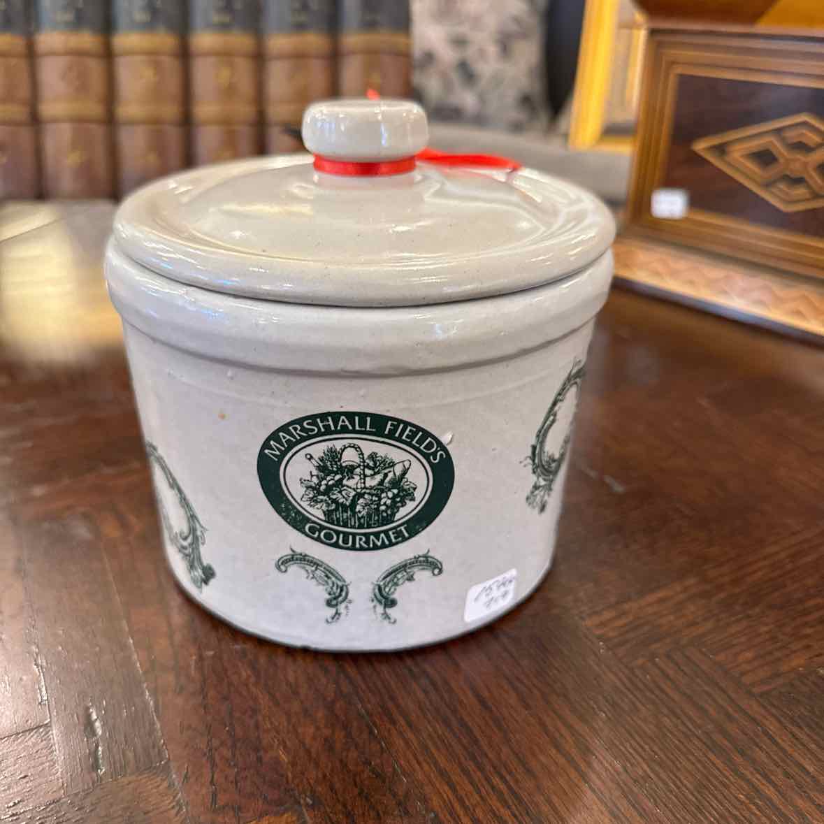 Marshall Field 1990 Crock w/Lid