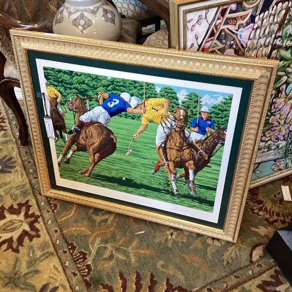 "The Last Chukker"  (Rick Rush) Numbered, Signed, Certificate