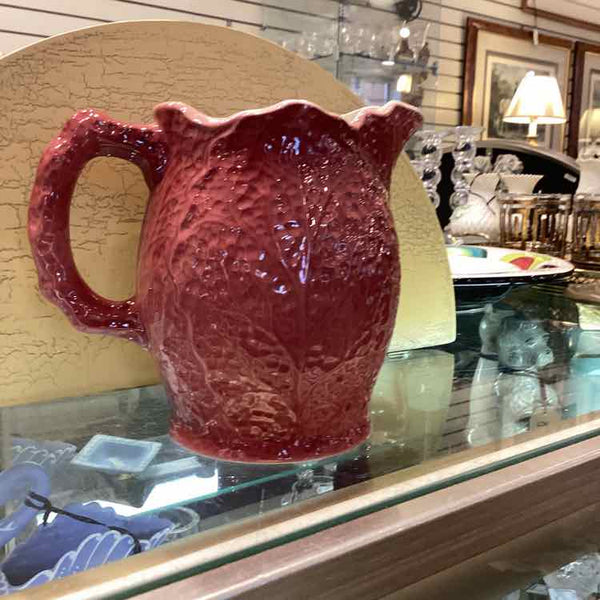 Staffordshire Cranberry Pitcher
