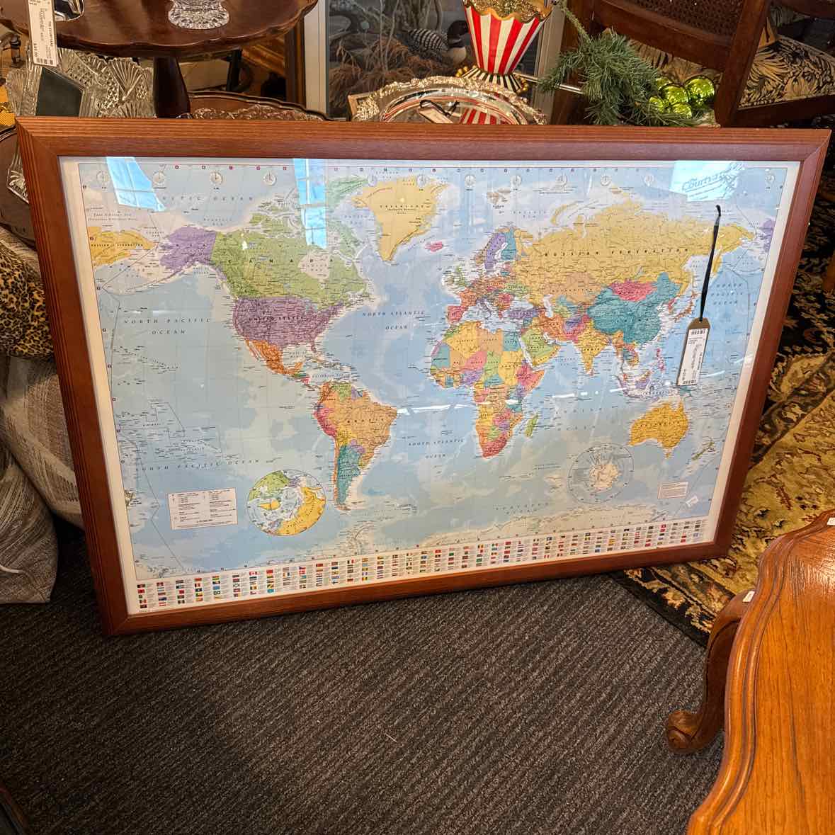 Framed World Map
