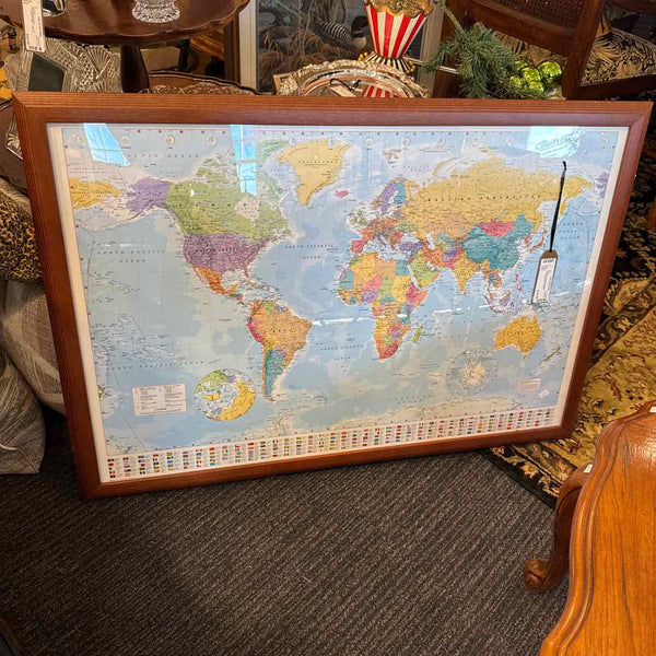 Framed World Map