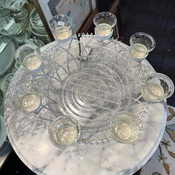 Wire Basket With Votives