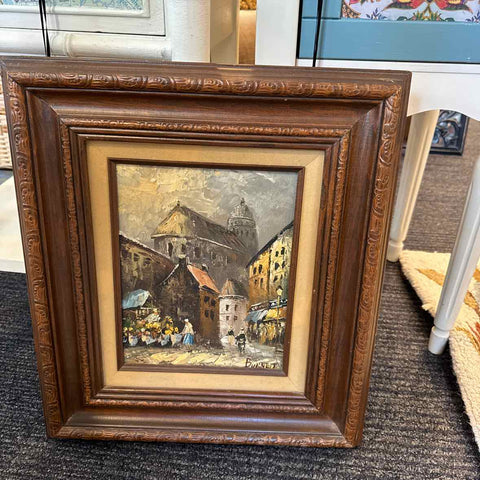 Signed European Street Scene