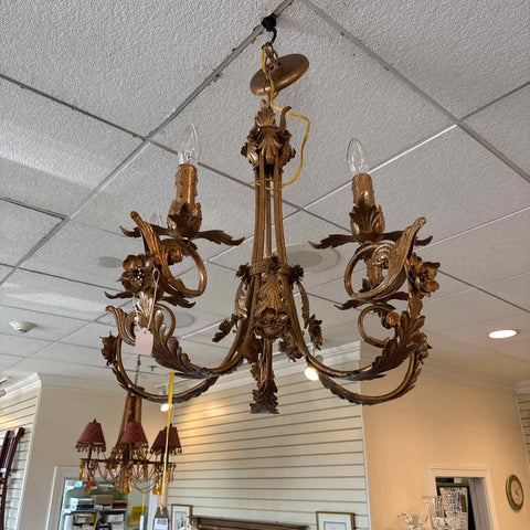 Gold 5 Light Chandelier