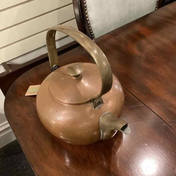 Vintage Copper Tea Kettle