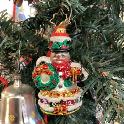 Radko Snowman Ornament 2023 w/Box