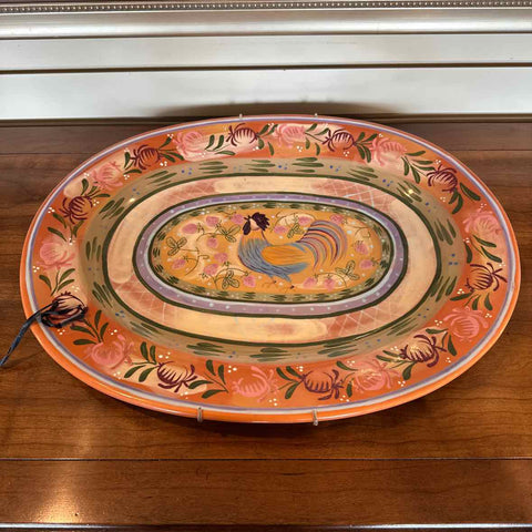 Oval Rooster Platter