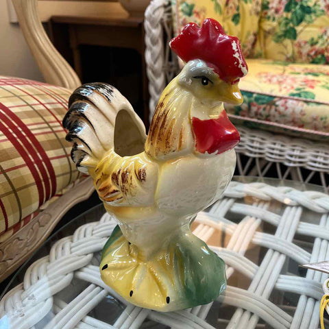Vintage Rooster Planter
