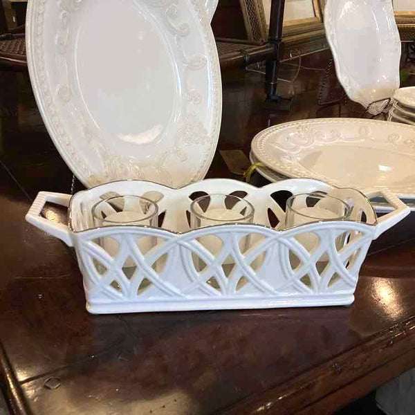 Lenox Illuminations Platinum Centerpiece Votive Caddie