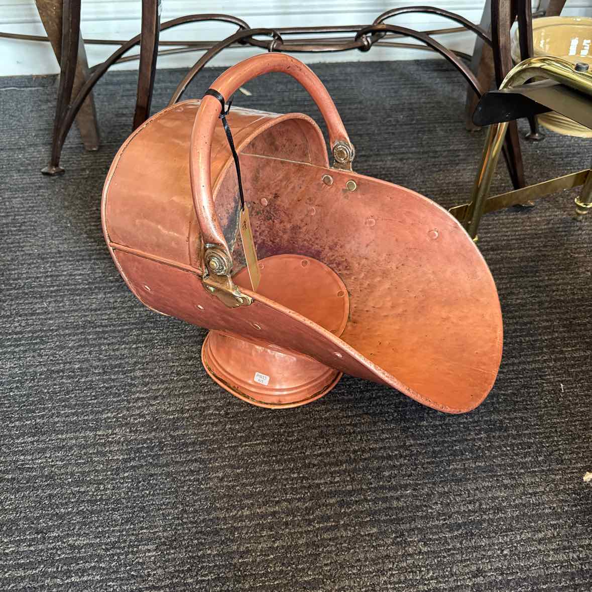 Antique Copper Scuttle