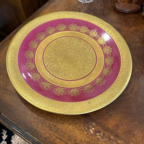 Gold & Pink Serving Plate