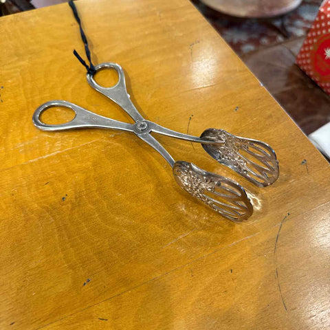 Silverplate Serving Tongs
