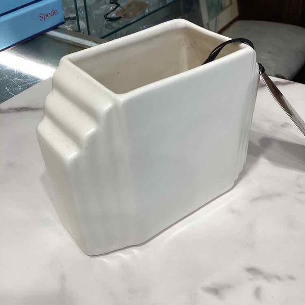 Art Deco White Vase