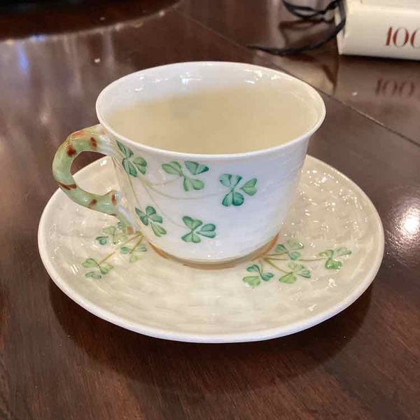 Belleek Teacup & Saucer