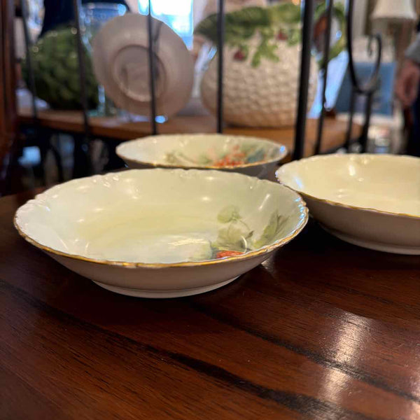 Set of 3 Haviland Berry Bowls