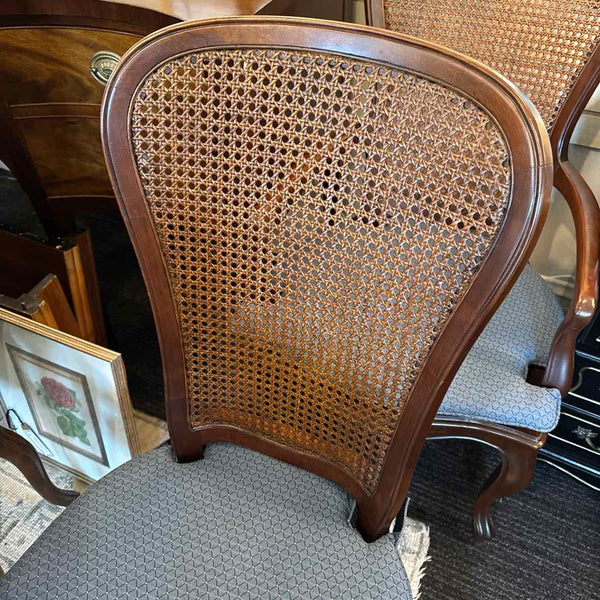6 French Side Chairs, 2 Arm Chairs