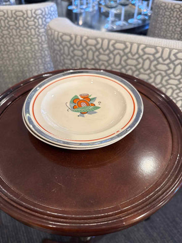 Art Decor Style Platinum Alloy Set of 2 Bread Plates