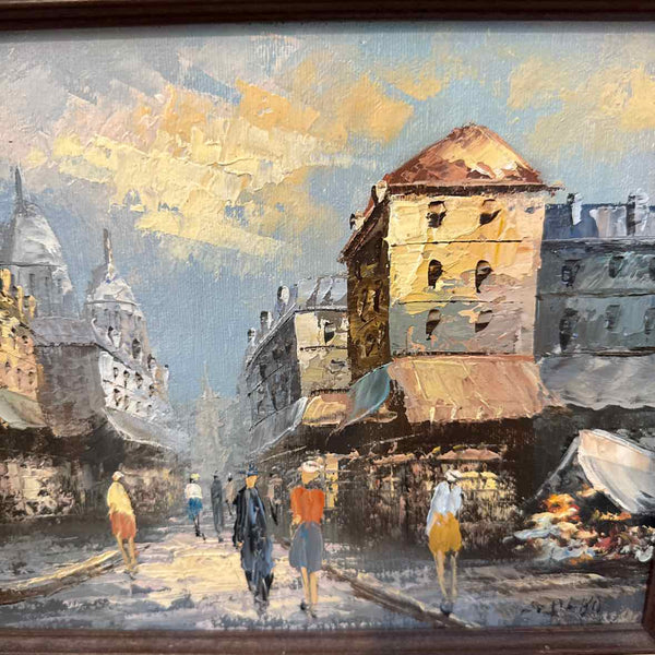 Signed European Street Scene