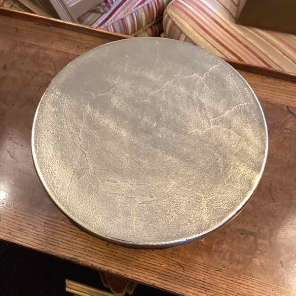 Gold Metal Footed Cake Plate
