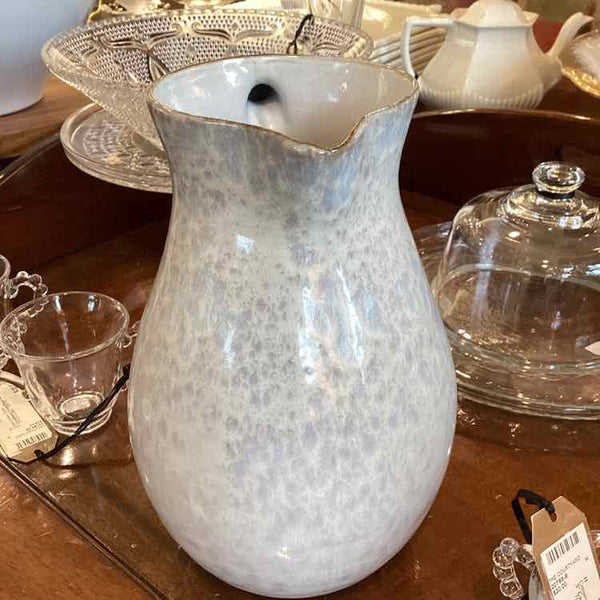 Arhaus White Print Pitcher