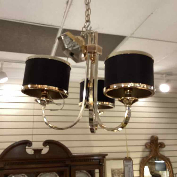 Silver And Black Contemporary Chandelier