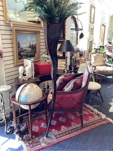Tall Copper Acid Washed Art Piece