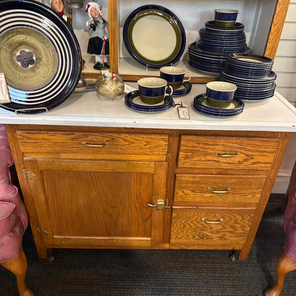 Hoosier Cabinet w/ Tin Counter