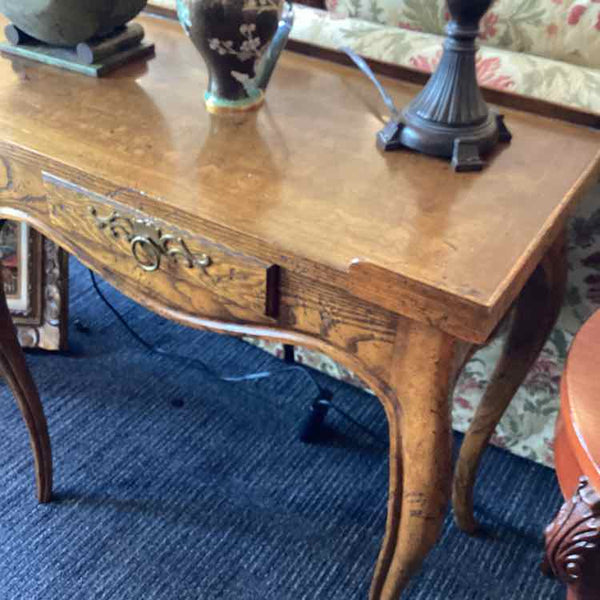 Baker French Burlwood Console Table