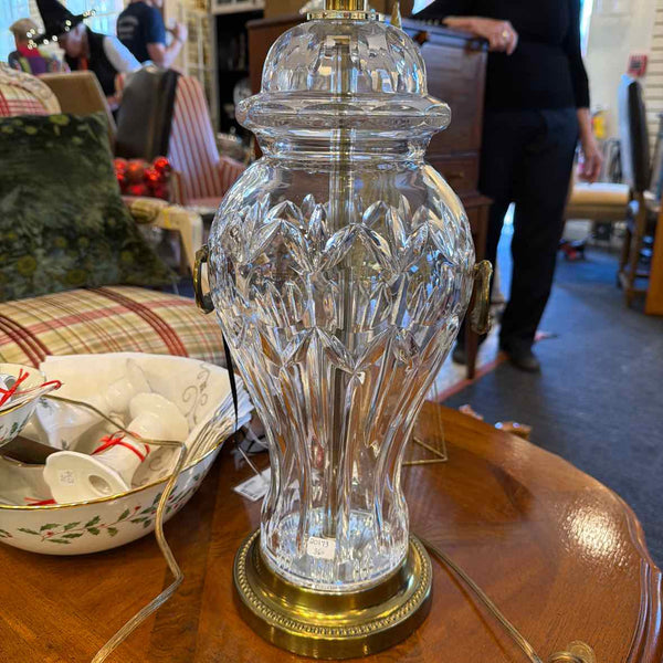 Cut Glass Urn Lamp
