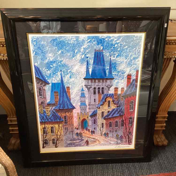 "Street Of Old Prague" Seriolithograph by Krashyansky