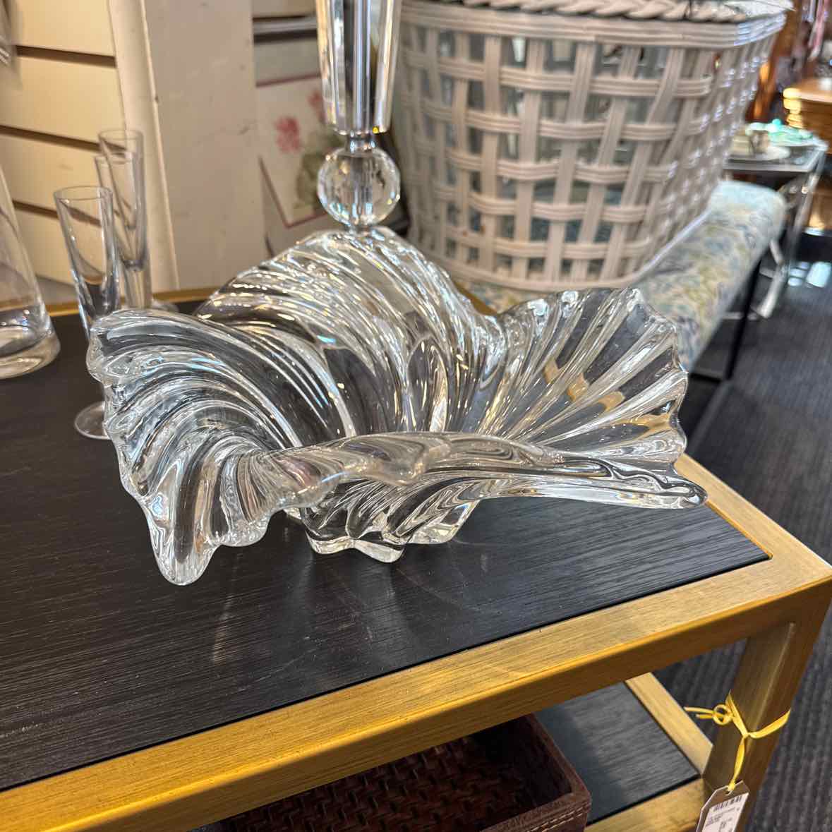 Glass Bowl with Swirl