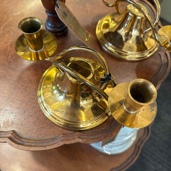 Pr. Copper Mid-Century Candlesticks