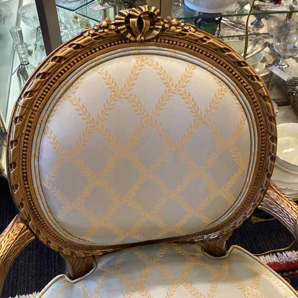 French Provincial Oval Back Chair