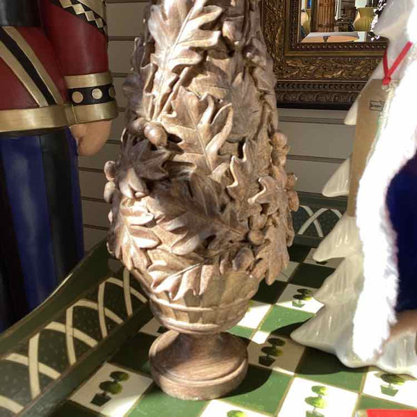 Acorn And Leaf Wood Finish Tree