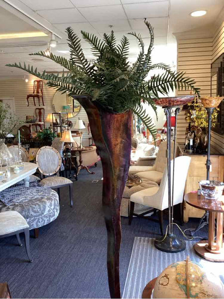 Tall Copper Acid Washed Art Piece