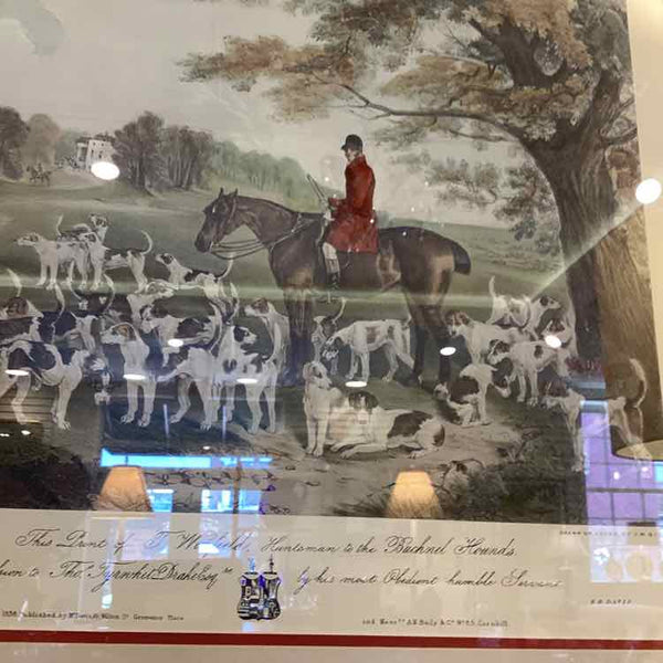 Hunt Scene Engraving "Winfield"