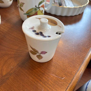 Royal Worcester "Evesham" Mustard Jar