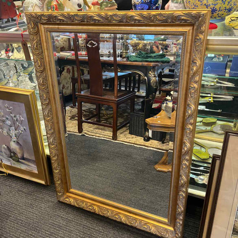 Beveled Gold Mirror