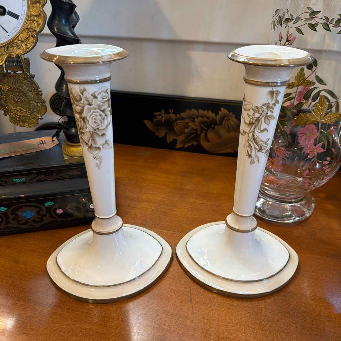 Pr. Ceramic Candlesticks