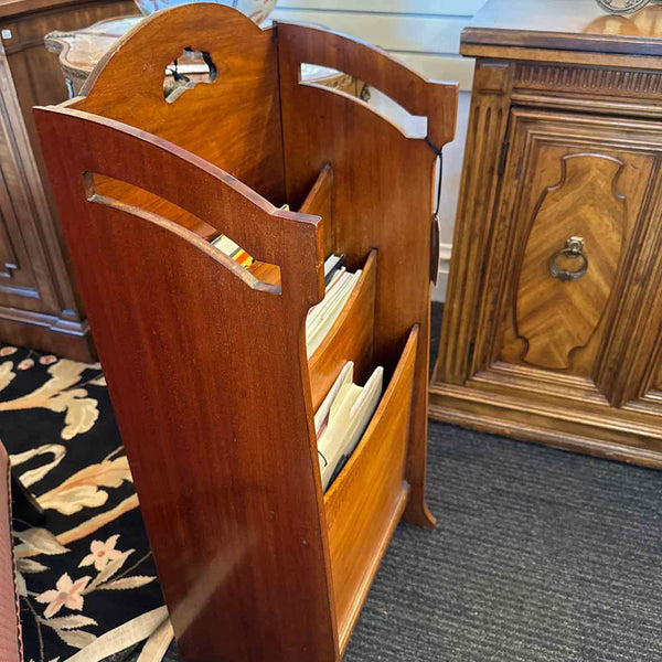 Mahogany Magazine Rack