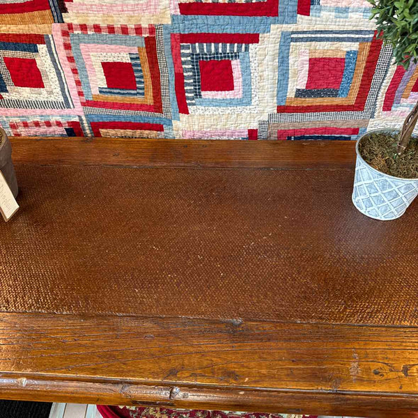 Leather Top Console