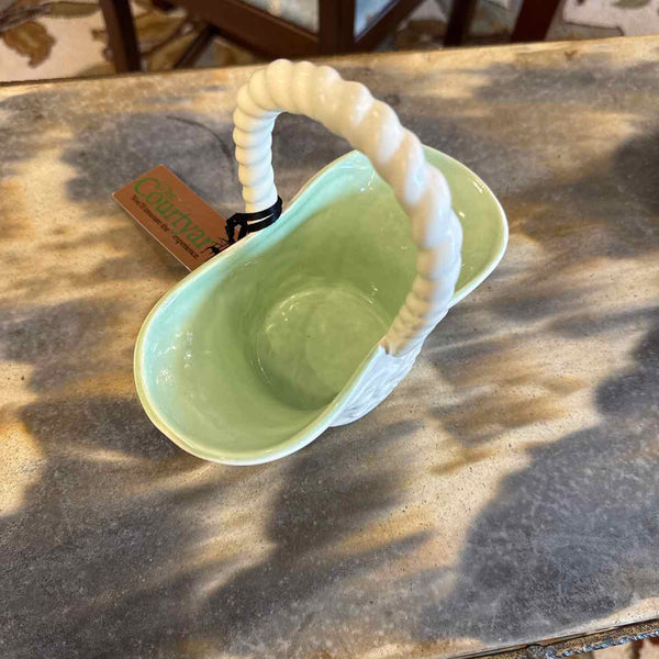 Redwing White Pottery Basket