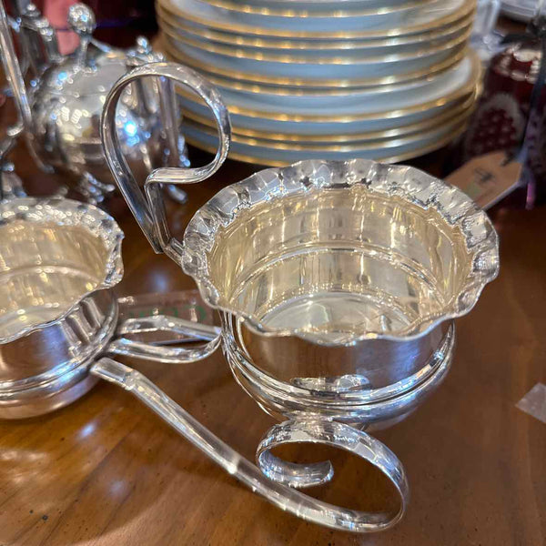 Silverplate Cream and Sugar